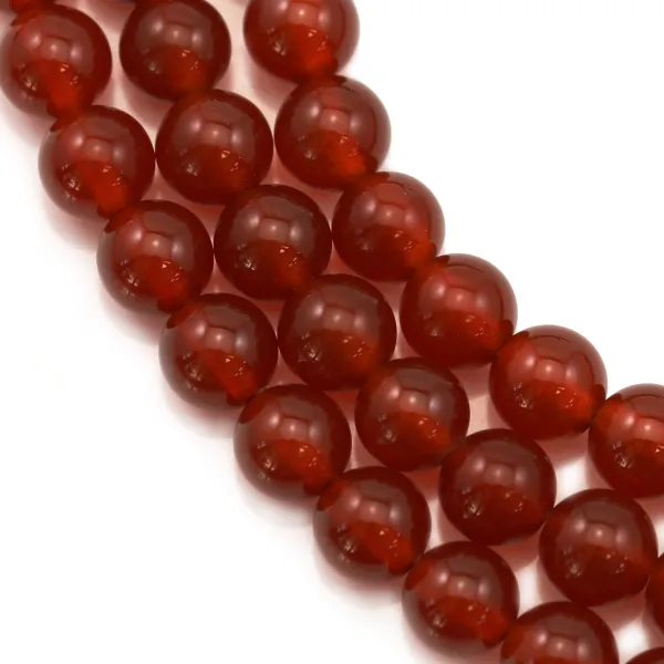 Red agate round 6mm x 40cm