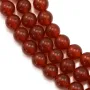 Red agate round 6mm x 40cm