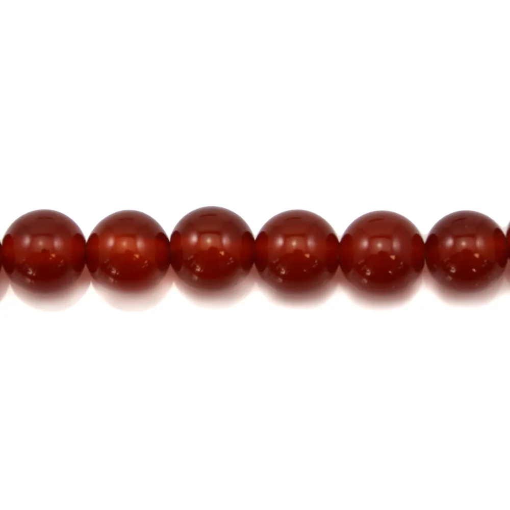 Agate rouge ronde 10mm x 5pcs
