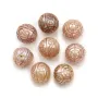 Perle de culture d'eau douce sculptée, 11-12mm x 1pc