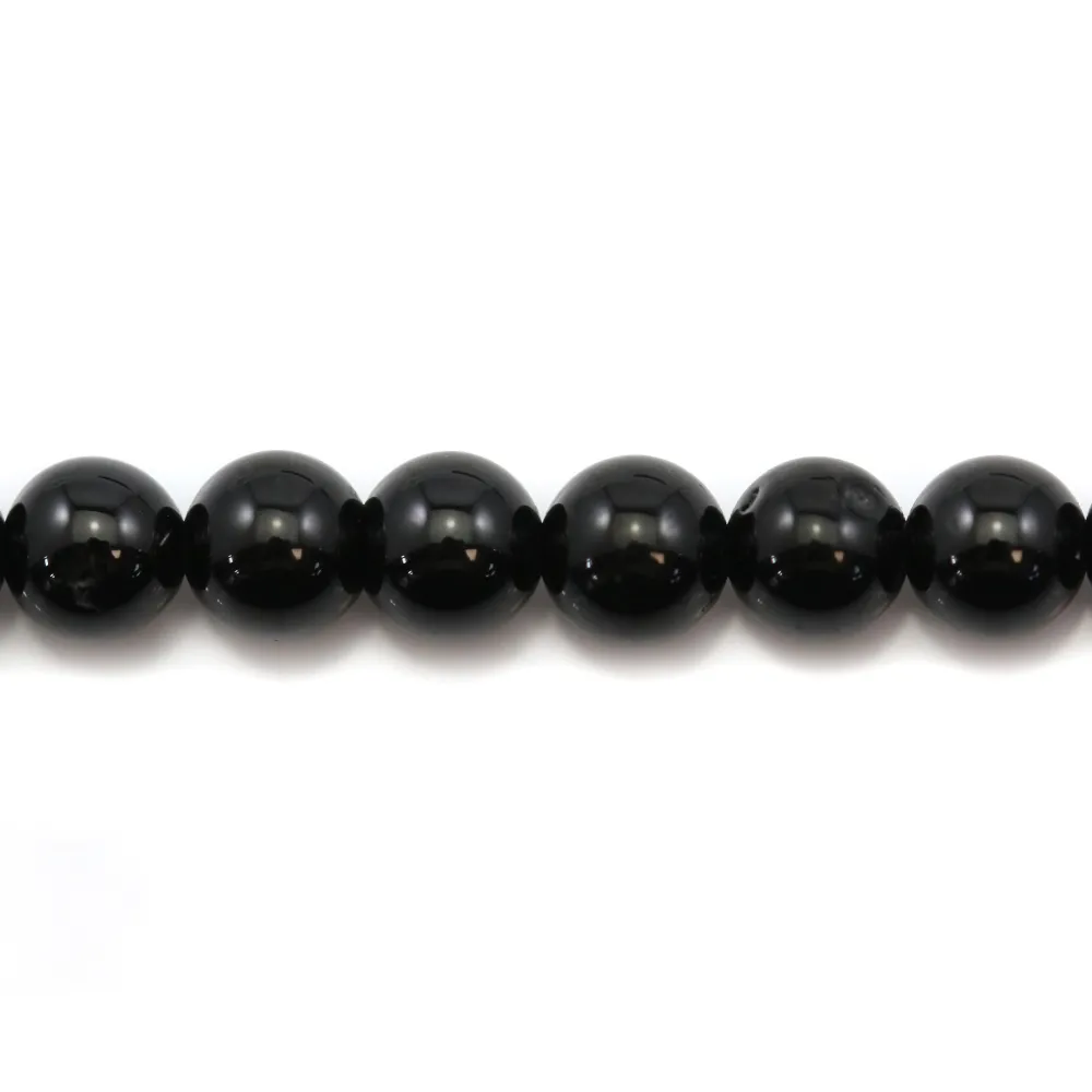 Tourmaline noire ronde 4mm x 40cm