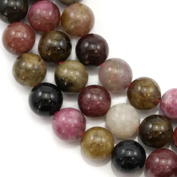 Turmalina redonda en alambre 14mm x 40cm