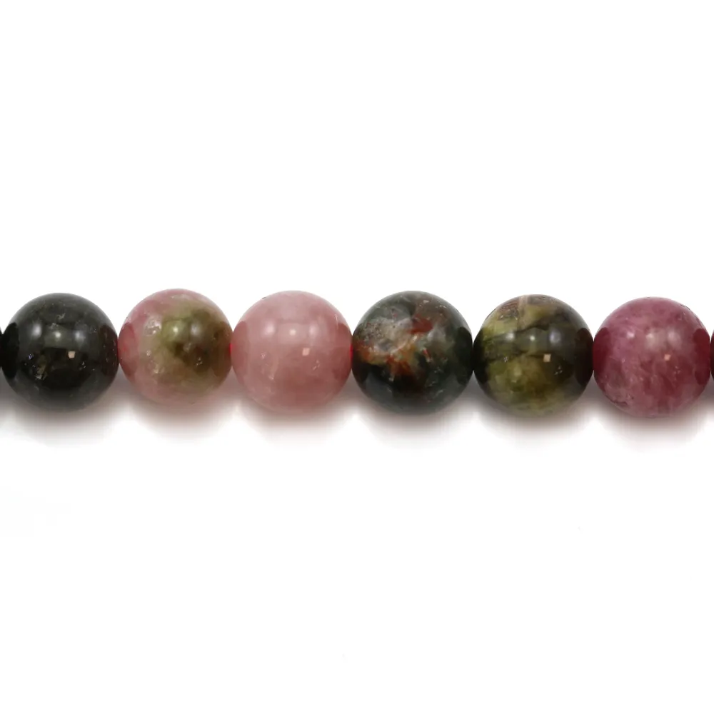 Tourmaline ronde 6-6.5mm x 4pcs