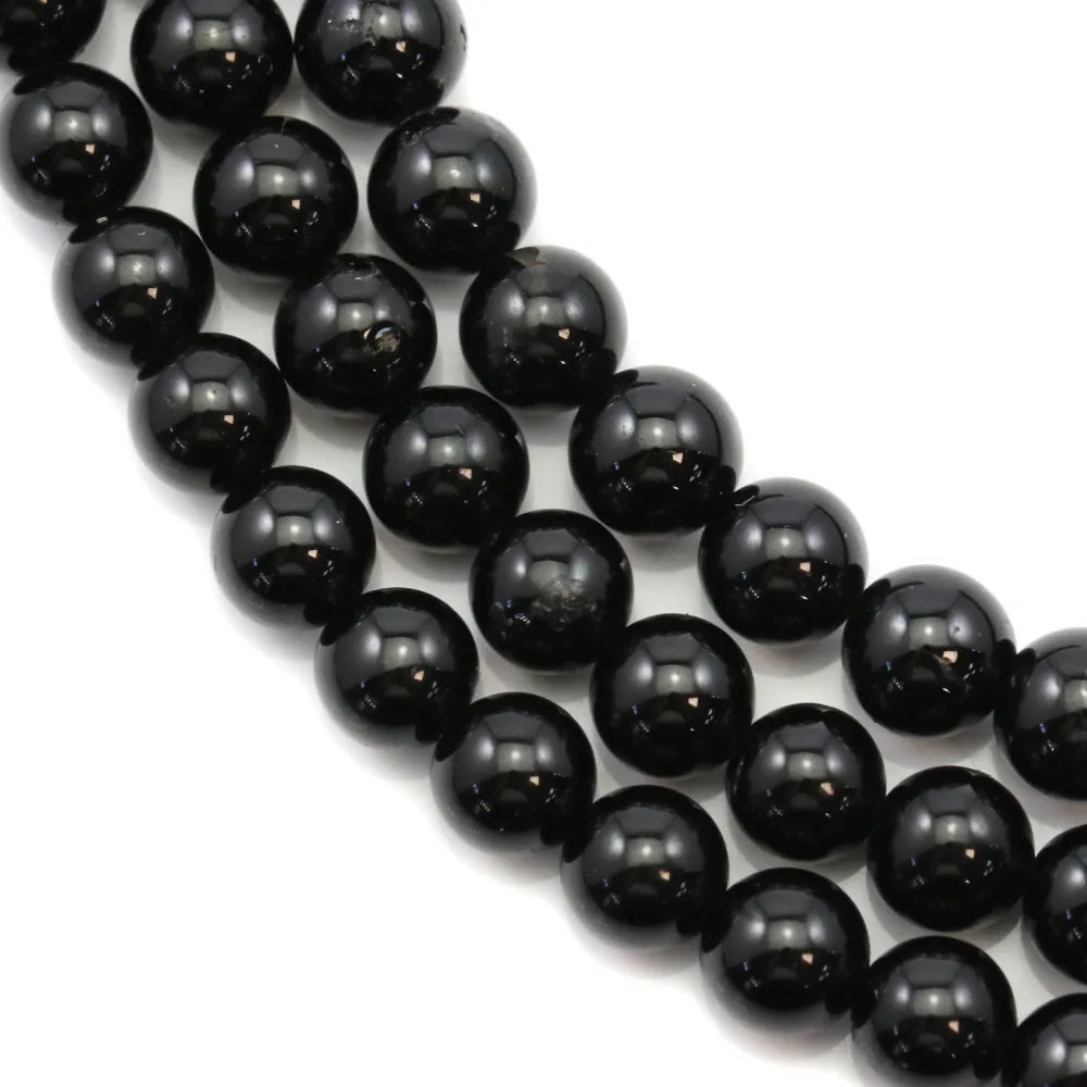 Black tourmaline  Round 8mm