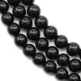Tourmaline  Noire Ronde 10mm x 40cm