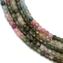 Tourmaline en forme de cube facette 2mm x 40cm