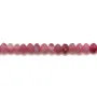 Tourmaline Rose Rondelle Facette  2x3mm x 40cm