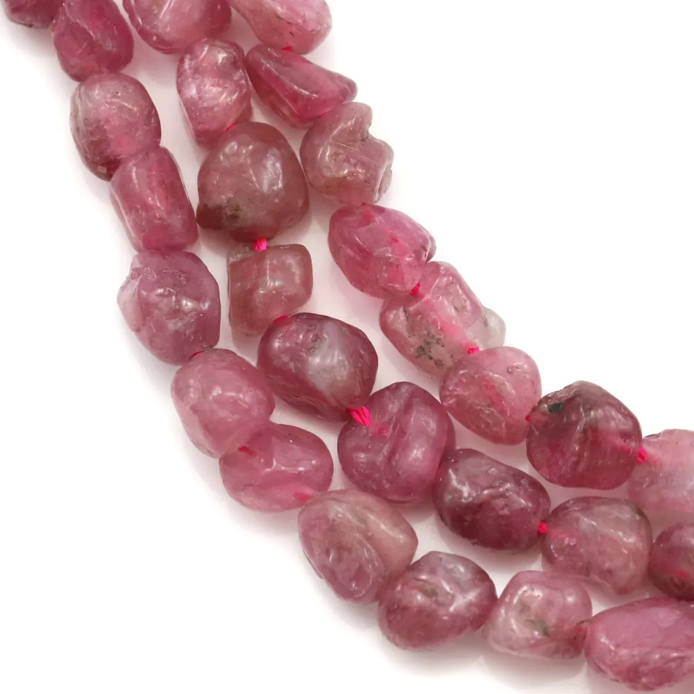 Tourmaline rose forme en baroque x 40cm