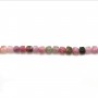 Tourmaline rose, qualité B en forme de cube facette 2mm x 40cm