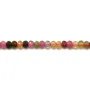 Tourmalines rondelles facettes 1.5x2.2mm x 40cm