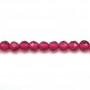 Imitation rubis rond 2mm x 40cm