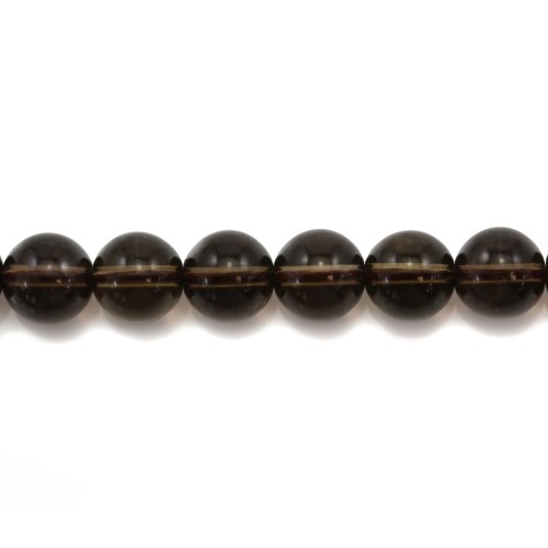 Smoky Quartz Round 10mm x 40cm