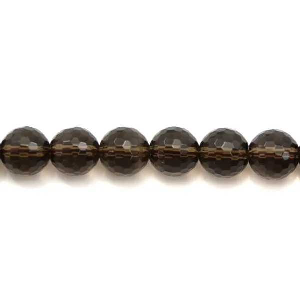 Smoky Quartz Faceted Round 4mm x 40 cm
