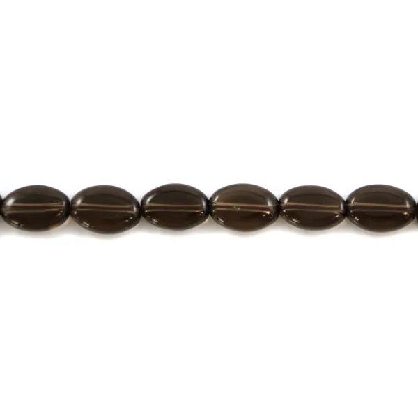 Smoky Quartz Oval 10x14 mm x 40cm 