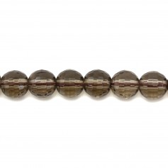 Smoky Quartz Faceted Round 4mm x 40 cm