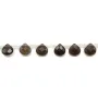 Quartz Fumé Goutte Plate Facette 10MM X40cm（30pcs）