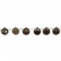 Smoky Quartz Faceted Flat Teardrop 10mm x 40cm 