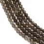 Quartz fumé, de forme ronde facetté, mesurant 2-2.5mm x 40cm