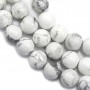 White Round Holite  16mm x 40cm 
