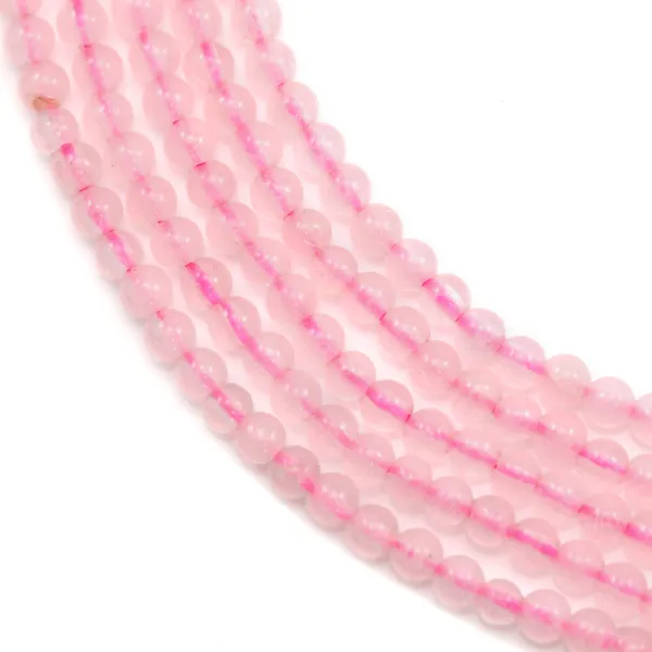Quarzo rosa tondo 2mm x 38cm