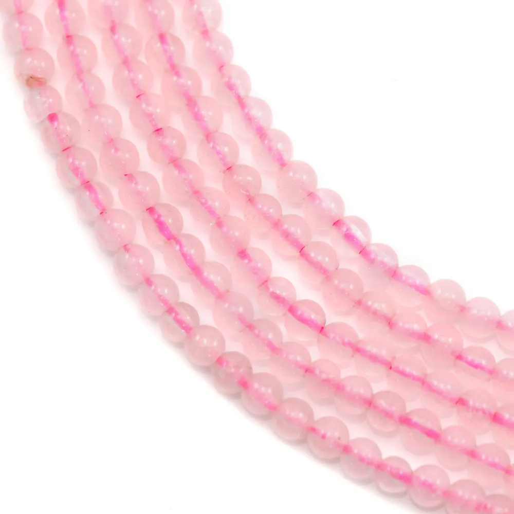 Quartz rose rond 2mm x 40cm