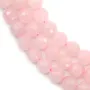 Quartz Rose Ronde Facette 8mm x 40cm 