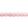Quartz Rose Ronde Facette 6mm x 40cm 