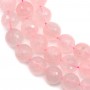 Rose Quartz Faceted Round 14mm x 40cm