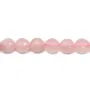 Quartz Rose Ronde Facette 14mm x 40cm 