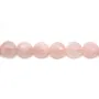 Quartz Rose Ronde Facette 16mm x 2pcs