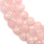 Quartz Rose Ronde Facette 16mm x 40cm 