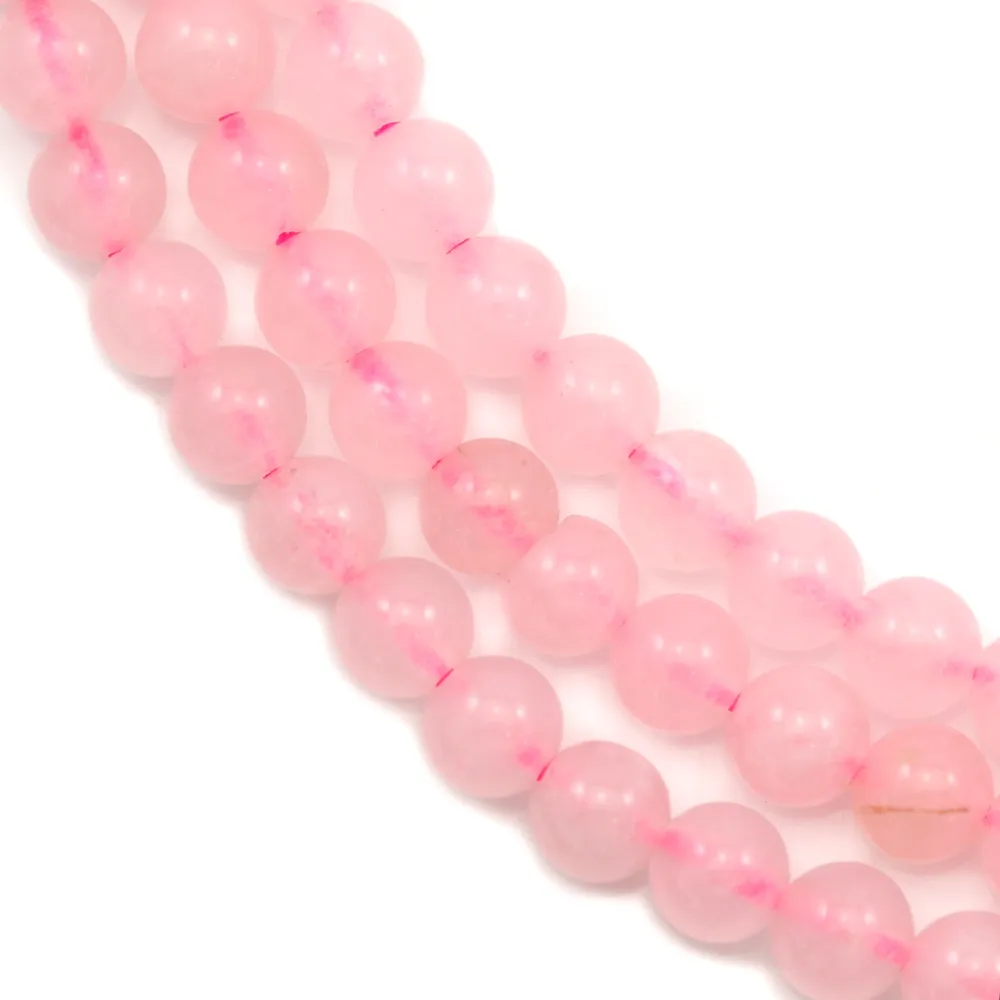 Quartz  Rose Rond 4mm x 40cm 