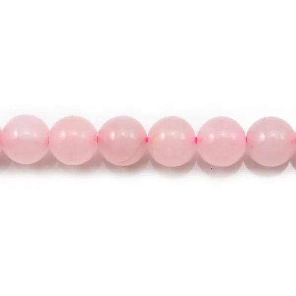 Quartz  Rose Rond 4mm x 40cm 
