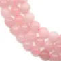 Quartz  Rose Rond 12mm x 40cm 
