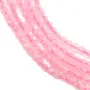 Faceted round rose quartz 2mm x 40cm