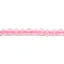Faceted round rose quartz 2mm x 40cm