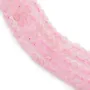 Rose Quartz Faceted Round 3mm x 40cm