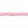 Rose Quartz Faceted Round 3mm x 40cm