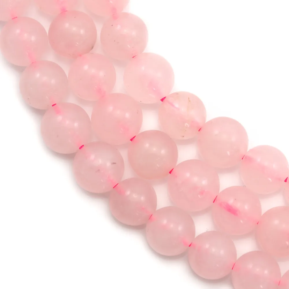 Quartz  Rose Rond 8mm x 40cm 
