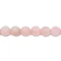Quartz Rose Ronde Facette 12mm x 40cm 