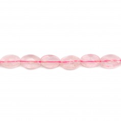 Pink Quartz Oval  faceted 10x14mm x 4pcs 