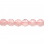 Rose Quartz Flat Round 10mm x 40 cm 