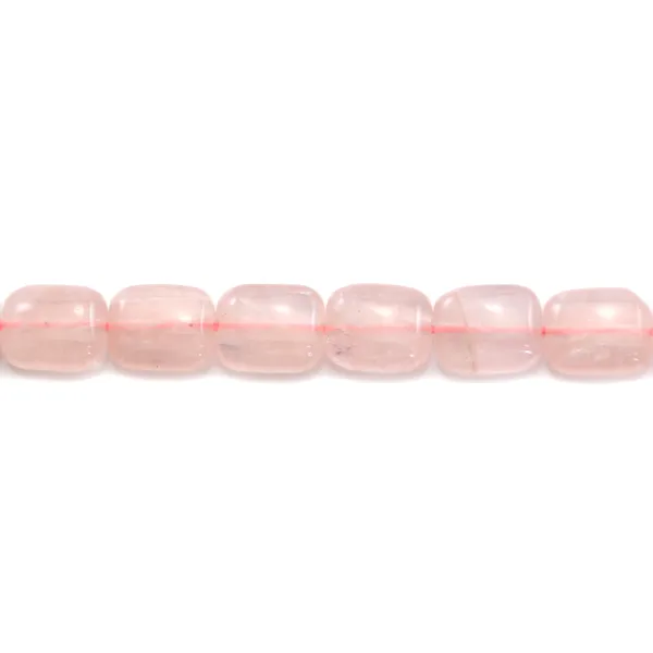 Quartz rose rectangle 8x10mm x 40cm