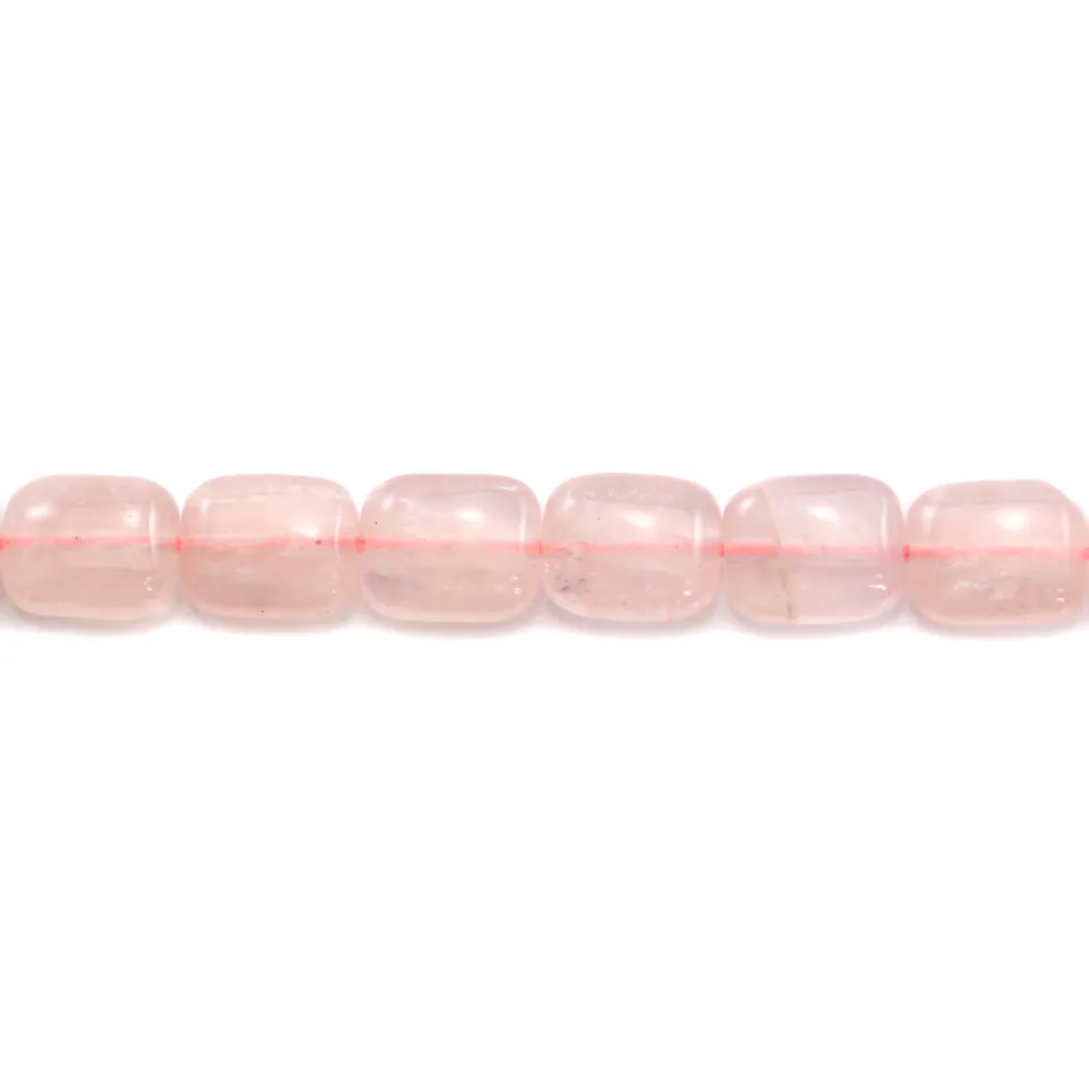 Quartz rose rectangle 8x10mm x 40cm