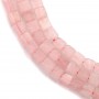 Quartz rose en forme de cube, mesurant 4mm x 40cm