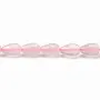 Quartz rose goutte 8x12mm x 40cm