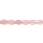 Quartz Rose Goutte Facette 8x12mm x 4pcs