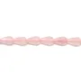 Quartz Rose Goutte Facette 6x9mmX 4pcs 