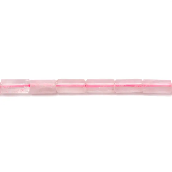 Quartz Rose Tube 3x5mm x 20pcs