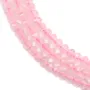 Rose Quartz Faceted Rondelle 3-4mm x 40cm